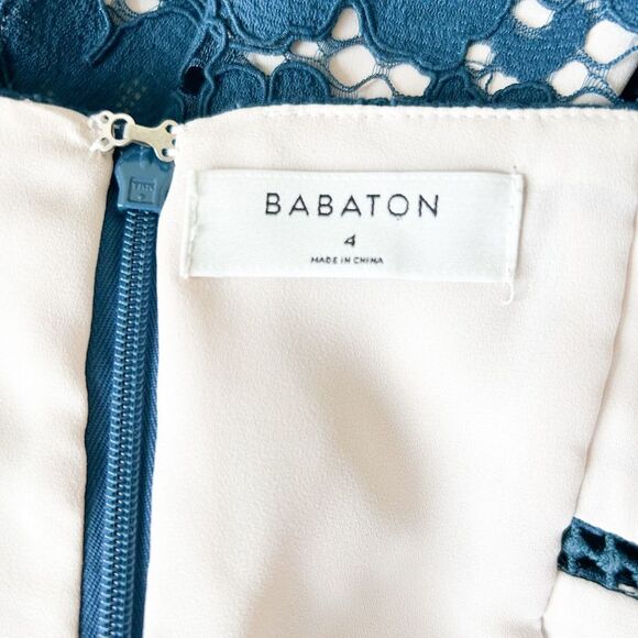 Babaton Aritzia Braylin Marigold Lace Overlay A-Line Midi Dress - Picture 6 of 7